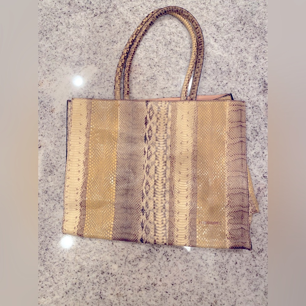 Roberto Cavalli Python Large Tote Bag